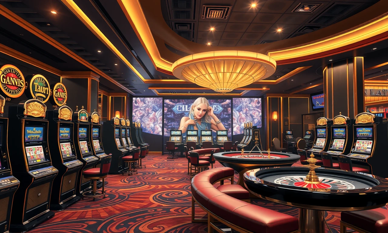 Luxuriöses Casino-Interieur